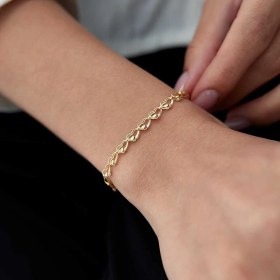 Resim Rinntin İtalyan Kalpli Bileklik Sarı 