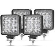 Resim 4'lü Paket 48w Led Çalışma Işığı 12v/24v Ip67 Su Geçirmez Spot Projektör Araba Kamyon Suv Tekne İçin 