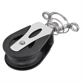 Resim Poieerf Sheave Block Başlığı 316 Paslanmaz Çelik Naylon Kasnak Fitness Ekipmanları ve Deniz Çetesi (Yurt Dışından) 