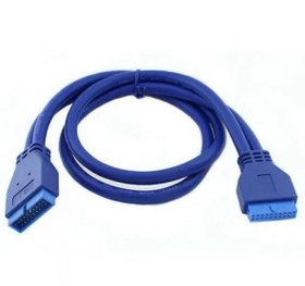 Resim Anakart Usb 3.0 19 Pin Uzatma Kablosu Dişi Erkek 50 Cm Extension 