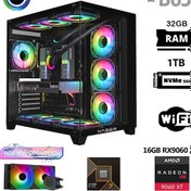 Resim Xaser Lexus X780 R7-7800X3D 32 GB 1 TB M.2 NVMe SSD 16 GB RX9060XT Free Dos Masaüstü Oyuncu Bilgisayarı 