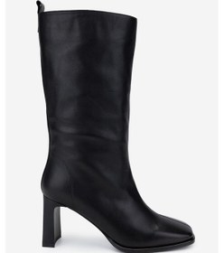 Resim Valmenti Kadın . Siyah Deri Topuklu Çizme 1055 2873 Bn Czm Sk24-25 Sıyah Dr Siyah Deri 