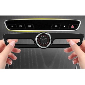 Resim Haashu Otomobil Merkezi Kontrol Saati Merkezi Kontrol Dekorasyon Saati Mercedes-Benz Beyaz Otomobil Iç Dekorasyonu B (Yurt Dışından) 