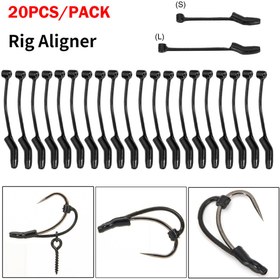 Resim 20 adet Anti Tangle Kanca Kollu Bağlı Kuleler İçin, Sazan Balıkçılık Aksesuarları 