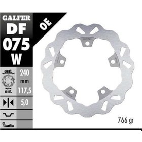 Resim Honda Nc 750 S Arka Fren Diski 240 Mm 2014-2020 Galfer Dalgalı Sabit Disk 