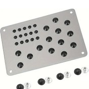 Resim Dashanshop Gümüş Anti Kaydırıcı Halı Paspası Tüm Araçlarla Uyumlu 