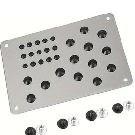 Resim Dashanshop Gümüş Anti Kaydırıcı Halı Paspası Tüm Araçlarla Uyumlu 