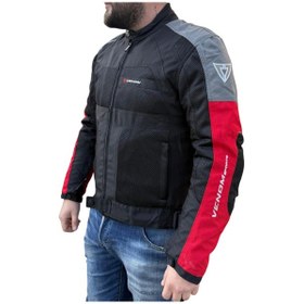Resim Venom Dynamıc 4 Mevsim Motosiklet Montu Kırmızı 