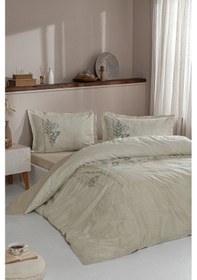 Resim Özdilek Ranforce -conium Krem- Tek Kişilik Nevresim Takımı Krem 