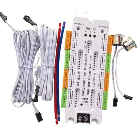 Resim Sensörlü Merdiven Basamak LED Aydınlatma Kontrol Cihazı 12/24V Beyaz 