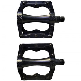 Resim Bisiklet Platform Pedal Takımı Alüminyum Siyah 