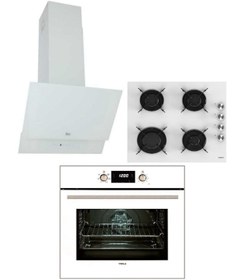 Resim Teka HAK627 WH - HEL LUX 60 FR - ATV60 OC Beyaz Lüx Cam Ankastre Set 