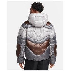 Resim Nike Sportswear Tech Pack Therma-fıt Adv Bol Kesimli Su Tutmaz Kapüşonlu Erkek Ceketi Gri 