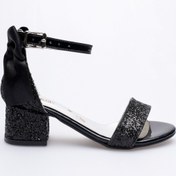 Resim SGF KIDS SİYAH CAM KIRIĞI ARKADAN FİYONKLU ABİYE AYAKKABI 