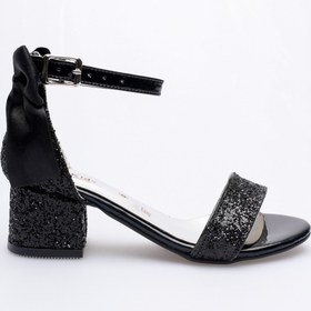 Resim SGF KIDS SİYAH CAM KIRIĞI ARKADAN FİYONKLU ABİYE AYAKKABI 