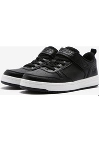 Resim Skechers Smooth Street Büyük Erkek Çocuk Siyah Spor Ayakkabı 405632l Bkw Siyah 
