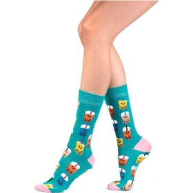 Resim Ozzy Socks Drink Desenli Çorap Çok Renkli 