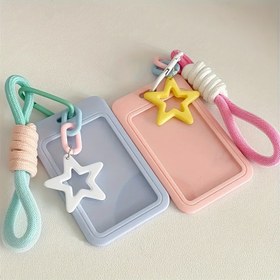 Resim 1 adet Erkekler İçin Casual Tarz Plastik Kart Tutucu ile Lanyard - Günlük Kullanım, Seyahat ve Ofis için Uygundur - Sevgililer Günü, Öğretmenler Günü, Okula Dönüş, Mezuniyet, Noel için İdeal 