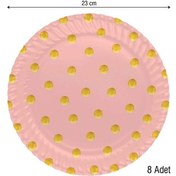 Resim Roll Up Karton Tabak Pastel Düşler Somon 