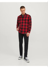 Resim Jack & Jones Erkek Jjıglenn Jjıcon Jj 177 50sps Noos Jean Pantolon Siyah Denim 