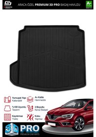 Resim S-dizayn Renault Megane 4 3d Pro Bagaj Havuzu Sol Kulaklı 2016 Üzeri A+ Kalite 