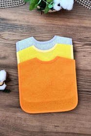 Resim DYZSTAR Pratik 3 lü Sıvı Geçirmez Bebek Mama Önlüğü 0-18 Ay 