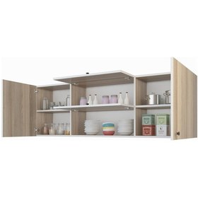 Resim Kenzlife hazır mutfak lucida crd 060*150*32 mutfak banyo dolabı kapaklı raflı 