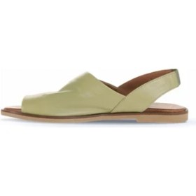 Resim Bueno Shoes Haki Deri Kadın Düz Sandalet 01WA5706 01WA5706 