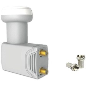 Resim Geylani 2 Li Çiftli Lnb Üniversal Twingle Lnb +2 Fkonnektör 