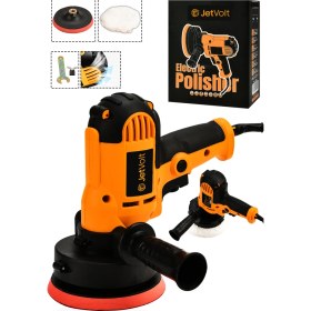 Resim JetVolt 12V 8 Kademli Cila Pasta Parlatma Polisaj Makinesi - Turuncu 