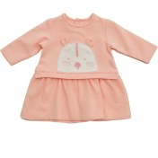 Resim Andywawa Kız Bebek Tavşan Kabartmalı Pembe Elbise AC22373 