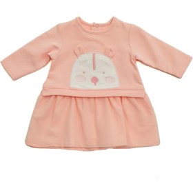 Resim Andywawa Kız Bebek Tavşan Kabartmalı Pembe Elbise AC22373 