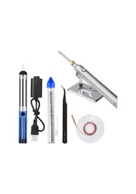 Resim Konesam Kablosuz 5v 8w Dengeleyici Isıtıcı Ucu Elektrikli Kaynak Seti - 510 Arayüzlü Minyatür Ev Ve Taşınabilir Kullanım İçin Gümüş 