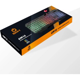 Resim Qpart GM16 USB Multimedya Kablolu Işıklı Oyuncu Klavye 