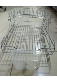 Resim Metal Bulaşıklık 2 Katlı Krom 