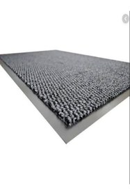 Resim Ehil Halı Siyah Gri Nem Alıcı Toz Kontrol Paspası 50x80 cm 