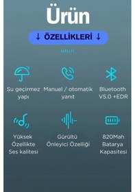 Resim Ledoren Teknoloji Kask Kulaklık Bt22 Bluetooth Motosiklet Kulaklık 