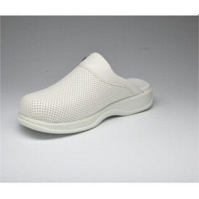 Resim Beyaz Renk Ortopedik Taban Sabo Doktor Terliği Hastane Terliği Beyaz 