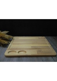 Resim Iroko Et Kesme Ve Et Sunum Tahtası 