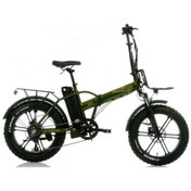 Resim Corelli Broster Techla Fat Bıke Elektrikli Katlanır Bisiklet 42cm Hd 20 Jant 7 Vites Metalik Yeşil Çok Renkli 