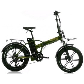 Resim Corelli Broster Techla Fat Bıke Elektrikli Katlanır Bisiklet 42cm Hd 20 Jant 7 Vites Metalik Yeşil Çok Renkli 