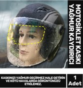 Resim Genel Markalar Özel Üretim Su Tutmaz Film Bisiklet Motosiklet Kaskı Vizor Buhar Önleyici Yağmur Kaydırıcı 
