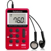 Resim Sanlindou Taşınabilir Am / Fm Stereo Radyo Cep LCD Ekran Ekran 2 Bant Dijital Tuning Radyo W / Kulaklık Şarj Edilebilir Pil | Stereo Radyo | Fm Stereo Radioam Fm Stereo Radyo (Yurt Dışından) 