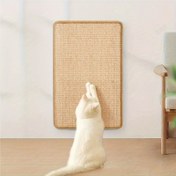 Resim 1 Sağlam Sisal Kedi Tırmalama Pedi - (Ahşap Çerçeve ve Diğer Yapılar Hariç), Koltuk Güvenliği Tasarımı, Egzersiz ve Dinlenme İçin Uygun - Kediler İçin Mükemmel Hediye ve Favori Hediyesi 