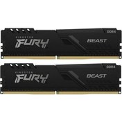 Resim Kıngston 32gb 2x 16gb Ddr4 3200mhz Dual Kıt Pc Ram Beast Kf432c16bbk2/32tr 