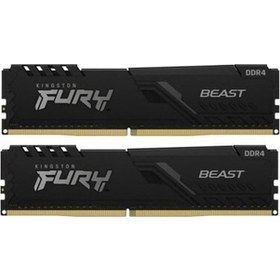 Resim Kıngston 32gb 2x 16gb Ddr4 3200mhz Dual Kıt Pc Ram Beast Kf432c16bbk2/32tr 