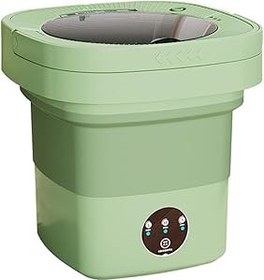 Resim siduytin Seyahat Dostu Küçük Çamaşır Makinesi Dokunmatik Düğme Kontrolü Vb İç Çamaşır Makinesi Katlanır Çamaşır Makinesi Ev, Yeşil 