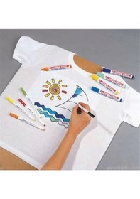 Resim Edding 4600 Açık Mavi Kumaş Boyama Kalemi T-shirt/tekstil Pen 