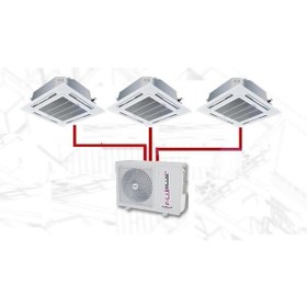 Resim Fujiplus FPMD 28000 BTU 1 Dış + 3 İç Ünite 12000 + 12000 + 12000 BTU Kaset Tipi Multi Klima 