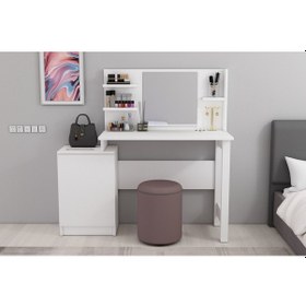 Resim Derya Dekor Jeni Makyaj Masası Beyaz 